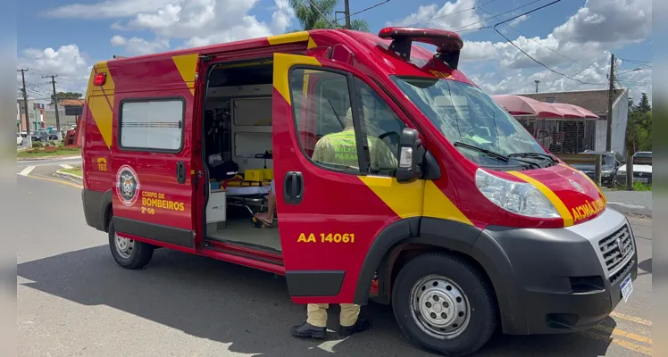 A vítima teve uma escoriação no rosto e foi encaminhada pela ambulância para a UPA Santana.