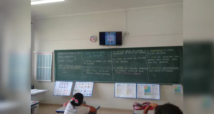 Trabalho em sala, nos arredores da escola e no bairro movimentaram estudantes.