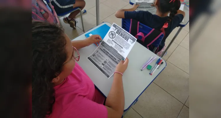 Trabalho em sala, nos arredores da escola e no bairro movimentaram estudantes.