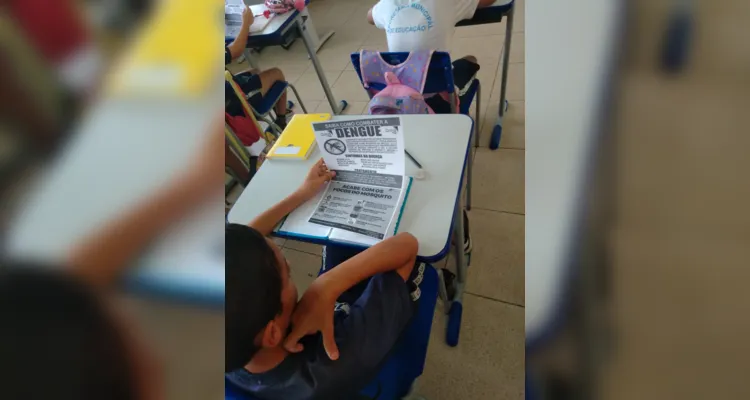 Trabalho em sala, nos arredores da escola e no bairro movimentaram estudantes.