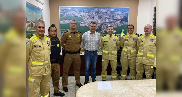 Tenente-Coronel Alexandre Lopes Dias realizou visitas aos prefeitos das cidades de Arapoti e Jaguariaíva.