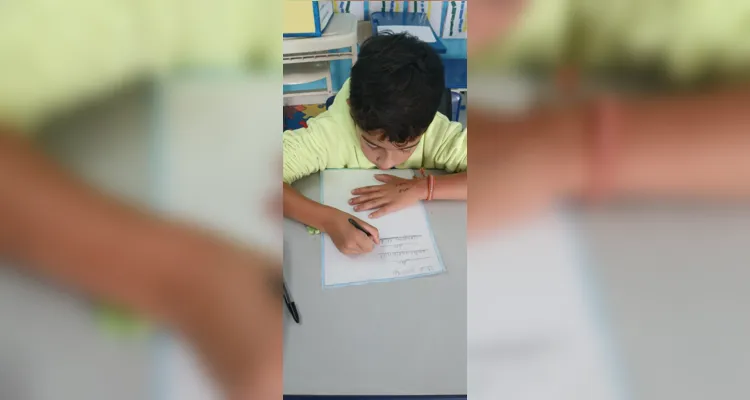 Temática despertou a sensabilidade dos alunos durante o trabalho.