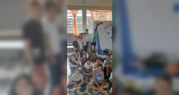 'Água é Vida' teve grande interesse das demais turmas após confecção dos educandos.