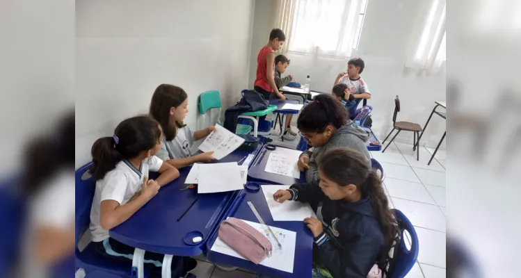 Atividade ajudou a turma a desenvolver interesse na gestão da água.