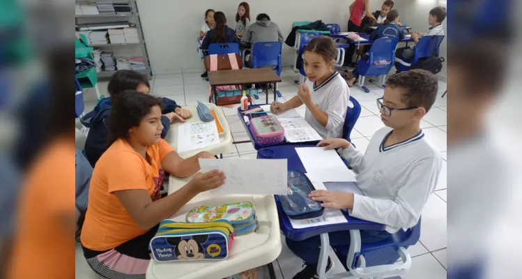 Atividade ajudou a turma a desenvolver interesse na gestão da água.