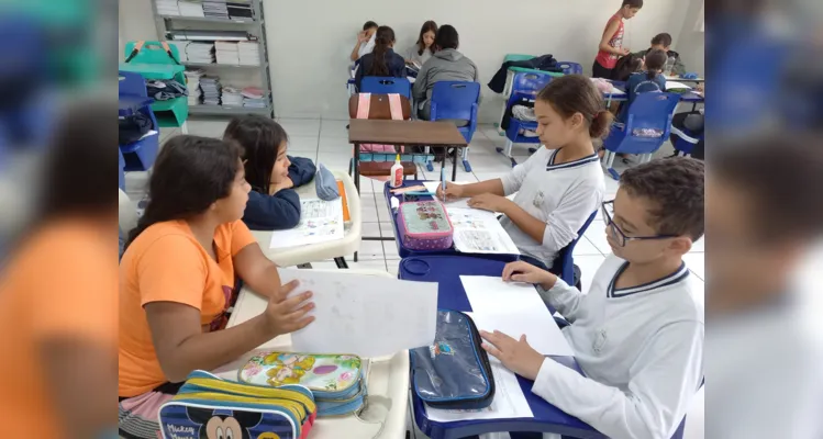 Atividade ajudou a turma a desenvolver interesse na gestão da água.