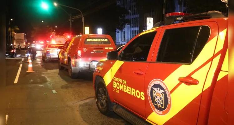 Fumaça foi detectada no prédio da Prefeitura de Ponta Grossa na noite desta terça-feira (26)