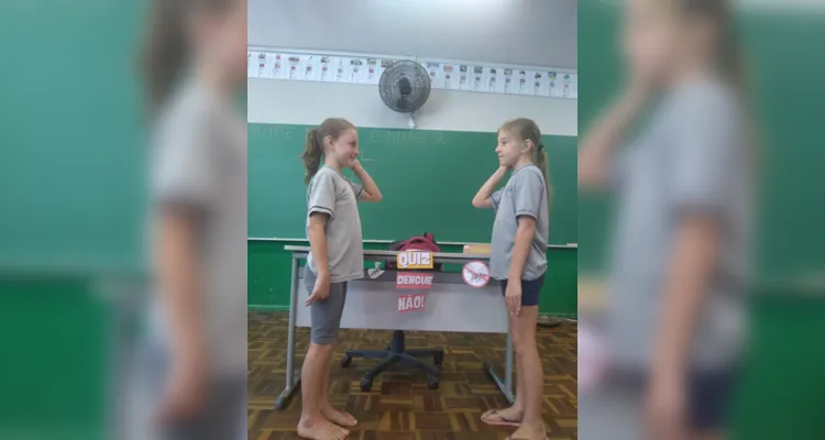 Os alunos também realizaram um quiz sobre a doença.