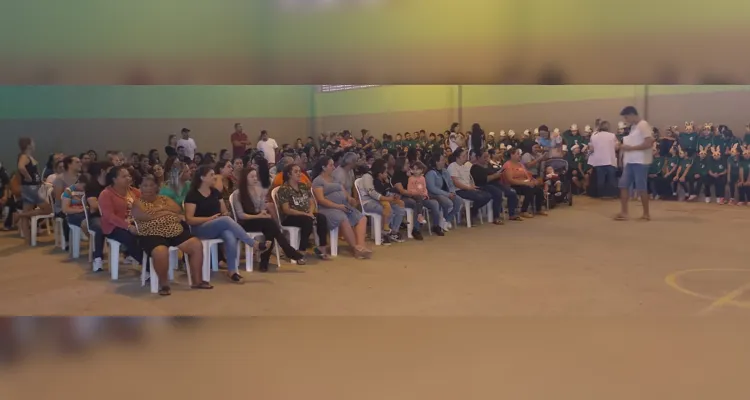 Grande público pôde presenciar emocionante apresentação dos educandos.