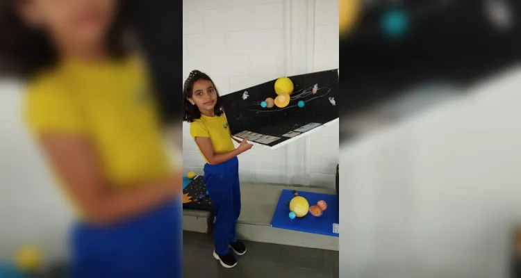 Após confeccionarem seus materiais, a turma organizou uma exposição das maquetes para a escola.