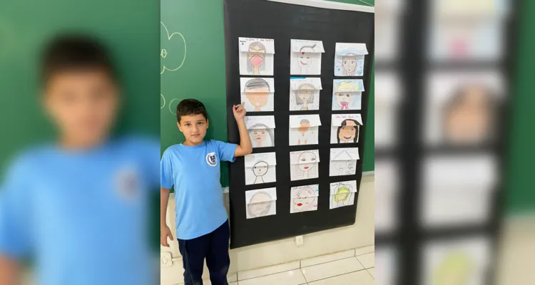 Uma das atividades realizadas pelos alunos foi o desenho da representação de suas mentes, onde com dobraduras no papel, permitindo que os colegas "visitassem seus pensamentos".