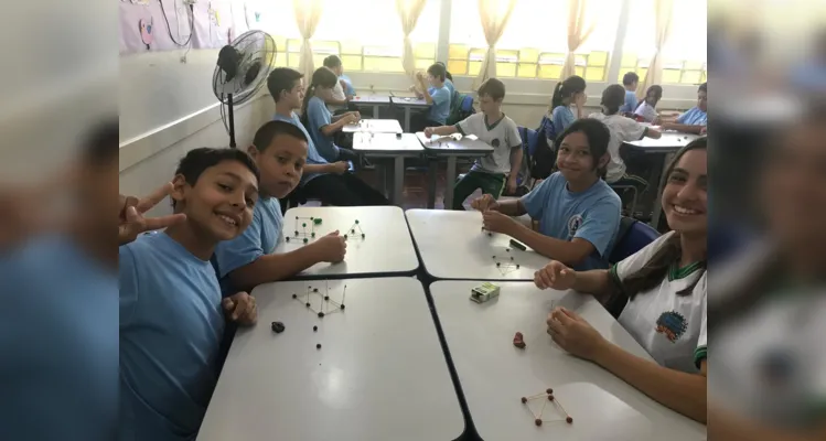 Com a abordagem criativa, os alunos tiveram liberdade para construir o seu aprendizado.