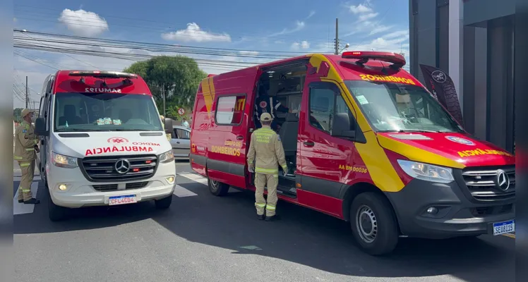 Acidente entre um carro e uma moto ocorreu na manhã desta quinta-feira (4)