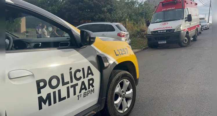 Equipes do Samu e da Polícia Militar prestaram atendimento à ocorrência 