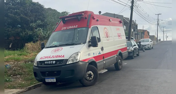 Equipes do Samu e da Polícia Militar prestaram atendimento à ocorrência 