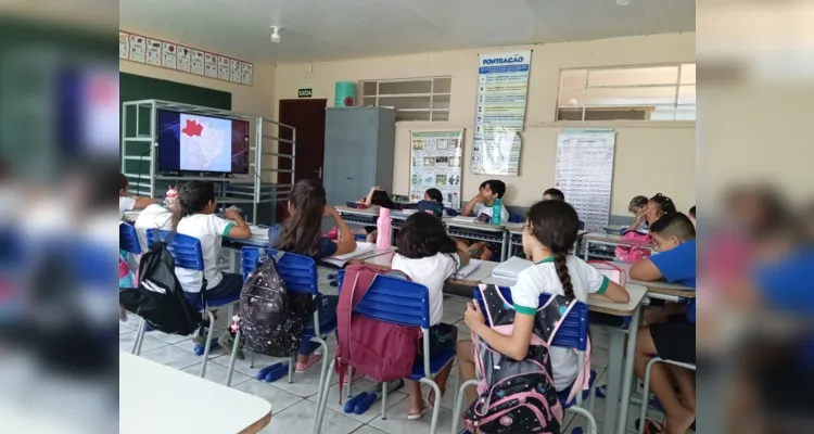 Recursos tecnológicos ampliaram o estudo da temática junto à classe.