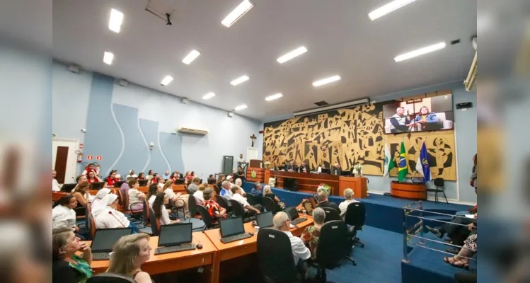 O evento contou com a presença de inúmeros representantes de segmentos da Igreja Católica em Ponta Grossa e da sociedade civil