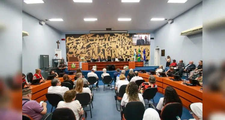 O evento contou com a presença de inúmeros representantes de segmentos da Igreja Católica em Ponta Grossa e da sociedade civil