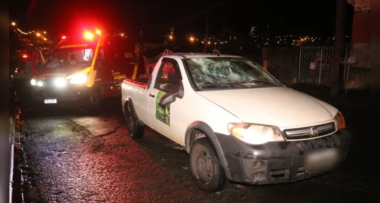 Homem fica em estado grave ao ser atropelado durante chuva em PG