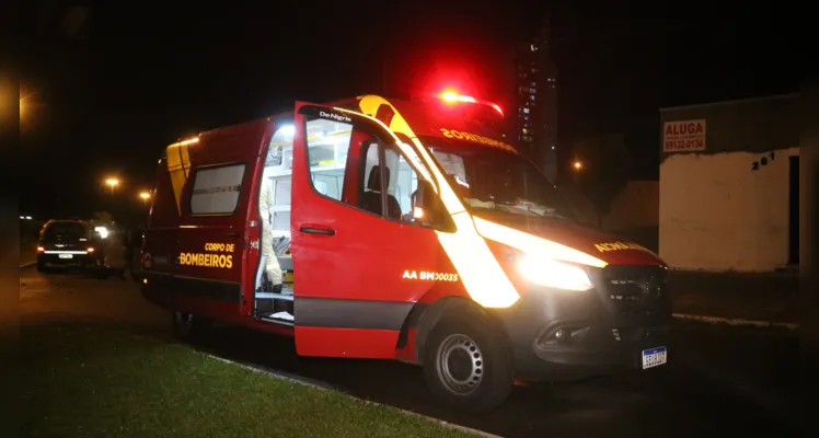 Acidente de trânsito em PG deixa motociclista ferido e mobiliza Siate