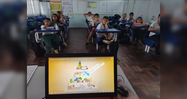 Confira os trabalhos em sala e as imagens enviadas pelos alunos das refeições em seus lares.