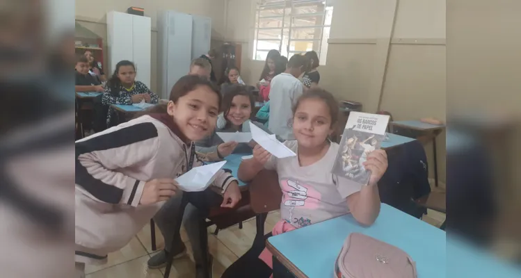 Estudantes puderam protagonizar momento de produção durante dinâmica.