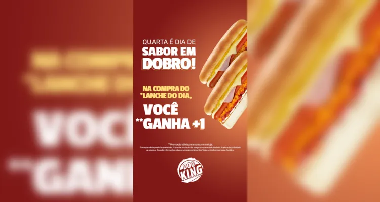 Promoção é válida na quarta-feira