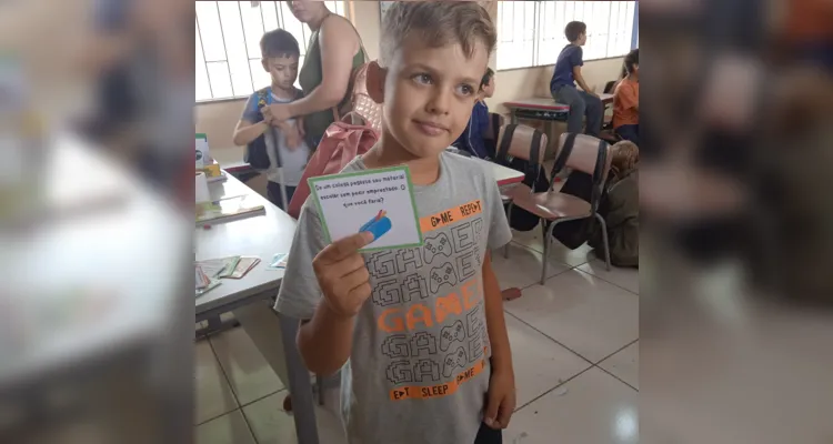 Interação e conhecimento compuseram trabalho em sala de aula.