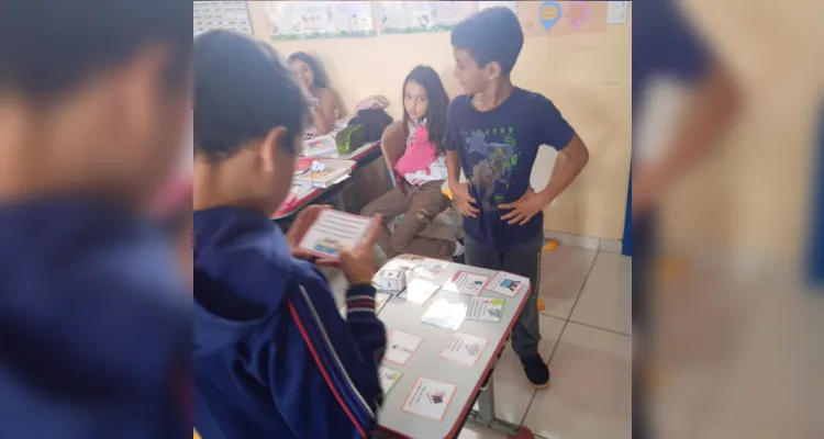 Interação e conhecimento compuseram trabalho em sala de aula.