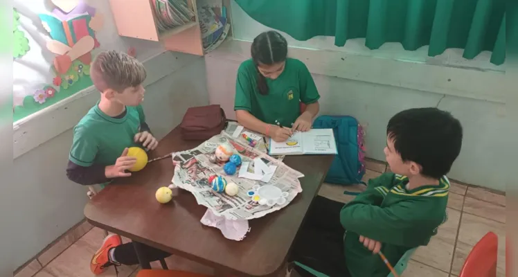 A elaboração das maquetes foi o momento onde os alunos puderam colocar em prática os aprendizados obtidos.