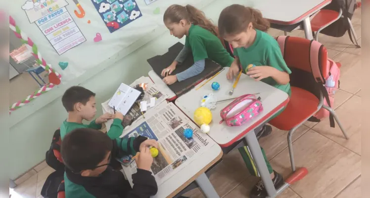 A elaboração das maquetes foi o momento onde os alunos puderam colocar em prática os aprendizados obtidos.