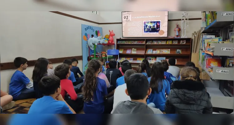 A videoaula do Vamos Ler foi o pontapé inicial nas atividades da turma.