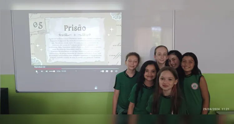 Videoaula teve grande destaque na turma.