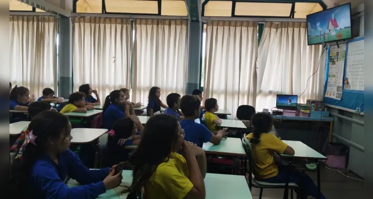 Com as dinâmicas realizadas os alunos puderam compreender importantes ensinamentos para sua formação como cidadão.