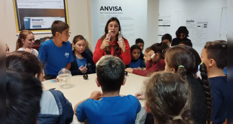 A turma também realizou uma visita ao Museu Campos Gerais.