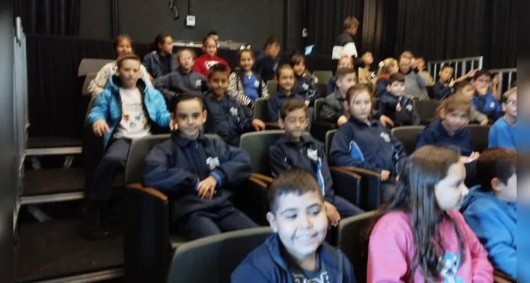 A turma também realizou uma visita ao Museu Campos Gerais.