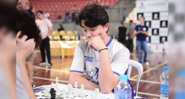 Leonardo é atleta do Colégio Sepam, de Ponta Grossa, desde seus 5 anos.