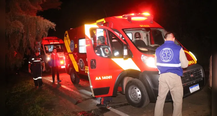 Um acidente na noite dessa sexta-feira (29) mobilizou equipes de socorro e de segurança em Ponta Grossa