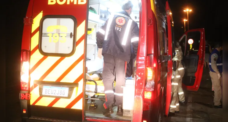 Um acidente na noite dessa sexta-feira (29) mobilizou equipes de socorro e de segurança em Ponta Grossa