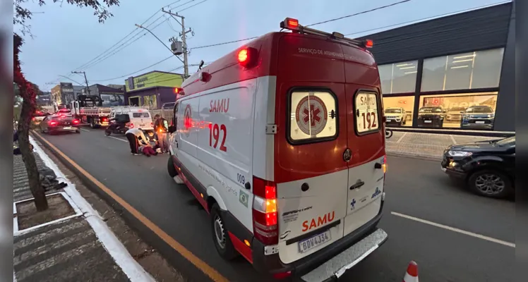 Além do Samu, os Bombeiros também estiveram na ocorrência.