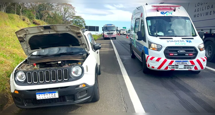 Vítima estava dirigindo um carro Jeep.