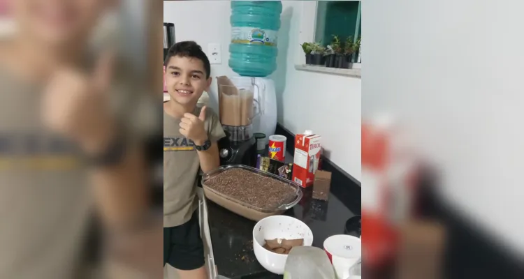 Confira os registros dos alunos confeccionando suas receitas em casa.