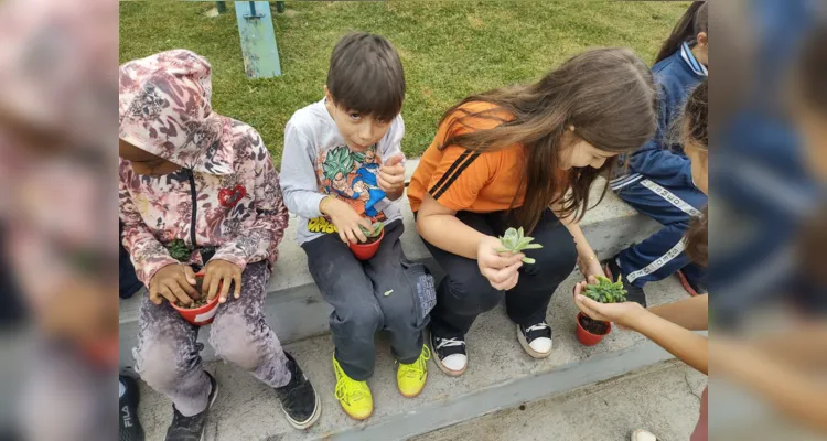 Estudantes puderam participar de diversas ações dentro das propostas em sala.