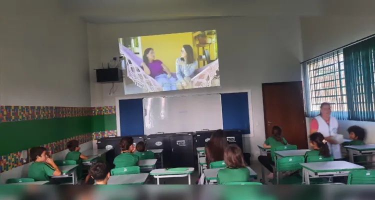 Confira os registros do trabalho com a videoaula e fora da sala de aula.