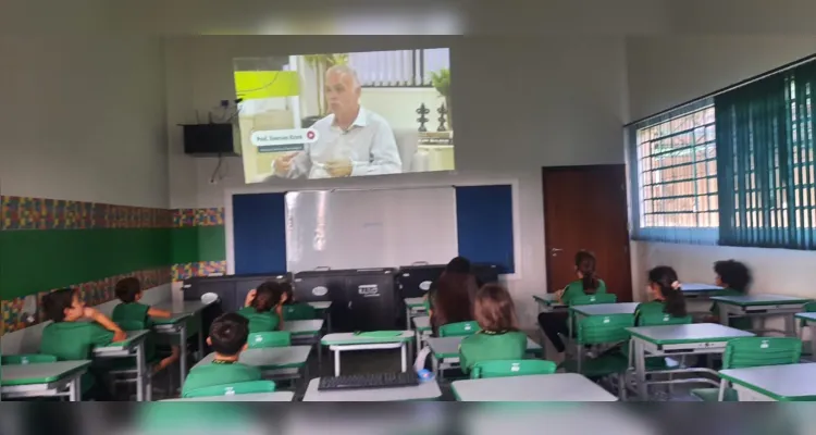 Confira os registros do trabalho com a videoaula e fora da sala de aula.