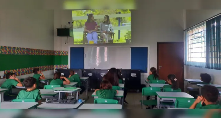 Confira os registros do trabalho com a videoaula e fora da sala de aula.