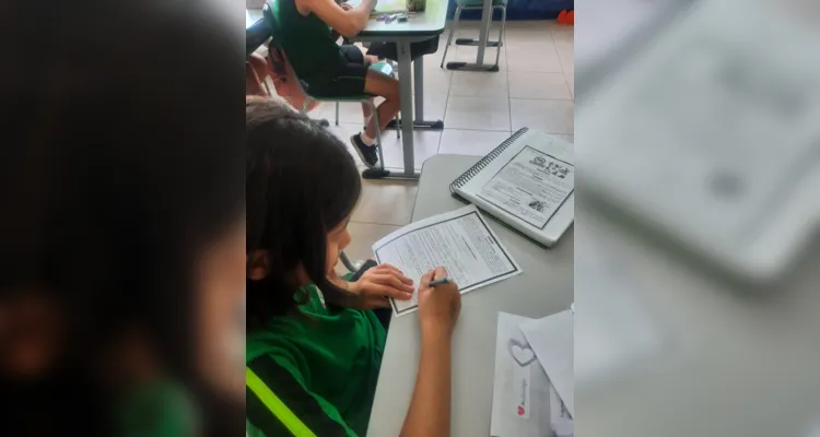 Confira os registros do trabalho com a videoaula e fora da sala de aula.