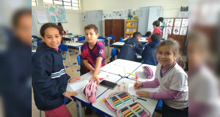 Veja como foi o trabalho em sala de aula.