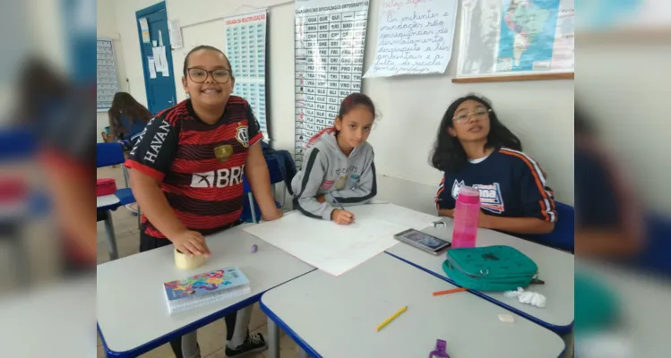 Veja como foi o trabalho em sala de aula.