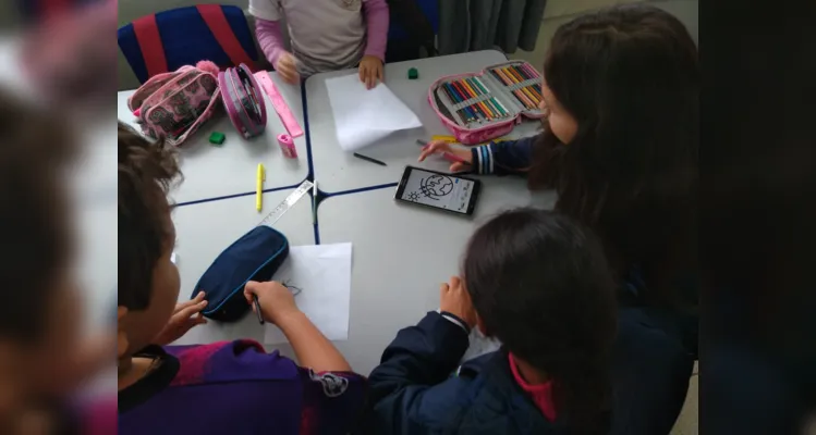 Veja como foi o trabalho em sala de aula.